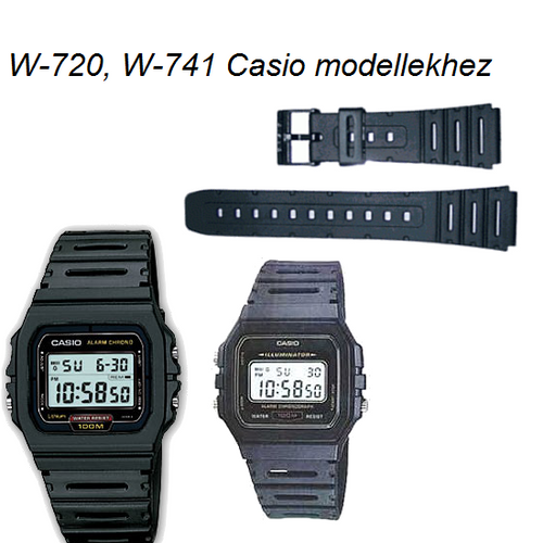 W 720 W 741 Casio fekete m anyag sz j